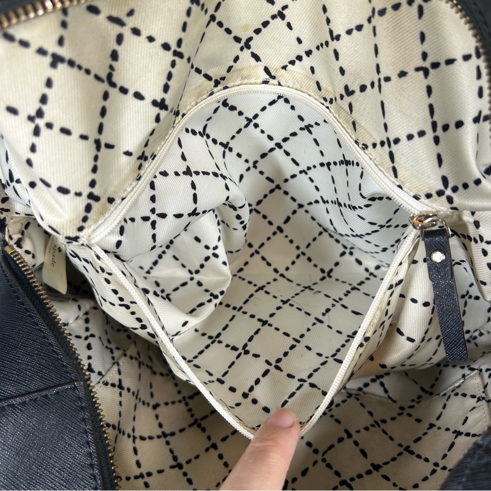 Kate Spade | Newbury Lane Cassie Leather Crossbody Bag Purse Black W/ New Strap - Picture 12 of 16